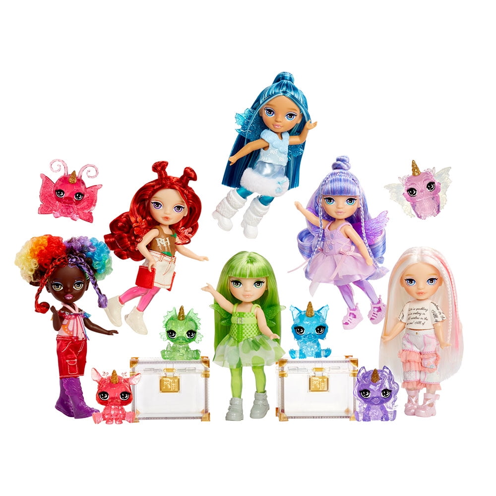 Rainbow High Littles Rainbow Fantasy Fairies Pet – Amethyst, Purple  Posable Small Doll Fantasy Pegasus Unicorn Pet