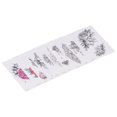 thumbnail image 4 of Papel para tatuajes temporales, 10 unidades de pegatinas para tatuajes temporales de flores de papel, pegatinas para tatuajes falsos, rendimiento confiable, 4 of 14