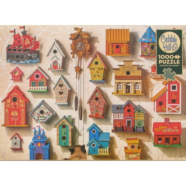 Cobble Hill CUCKOO AND FRIENDS 1000 pc Jigsaw Puzzle Cuckoo Clocks