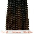 thumbnail image 5 of 3 Pack Spring Twist Braids 8" Ombre Colors Crochet Braids Synthetic Braiding Hair Extensions Pre-twisted Spring Twists Mini Passion Twist Fluffy Twist Hair 8inch 110g (30strands/pack), 5 of 7
