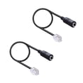 thumbnail image 1 of 2PCS PC Phone Adapter RJ9 to 3.5 female Adapter Convertor Cable PC Computer Headset Telephone, 1 of 5