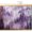 Purple, variant on Brown Mountain Sink Skirt 10"W x 11"L,Dustproof Under Sink Curtain Skirt for Bathroom Kitchen,Misty Forest Nature Woodland Pine Tree Landscape Adhesive Short Vanity Curtains Cover for Laundry Closet