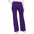 thumbnail image 5 of Cherokee Luxe Women Medical Scrubs Pant Low Rise Flare Leg Drawstring Cargo 21100, XS, Nu-Grape, 5 of 7