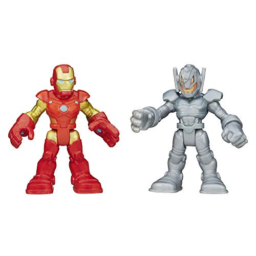 Playskool Heroes Marvel Super Hero Adventures Iron Man And Ultron Figures Walmart Com Walmart Com