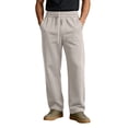 thumbnail image 3 of Dvprdro Mens Cotton Wide Leg Sweatpants Elastic Waist Drawstring Casual Athletic Sweat Pants Fashion Loose Fit Trousers Workout Gym Jogger Pants with Pocket, 3 of 7