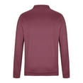 thumbnail image 3 of Jackets for Men Plus Size Hoodie Sweatshirts Half-Zip Printed Pullover Polo Sport Long Sleeve Stand-up Collar Blouse,Coats for Men Purple, 3 of 4