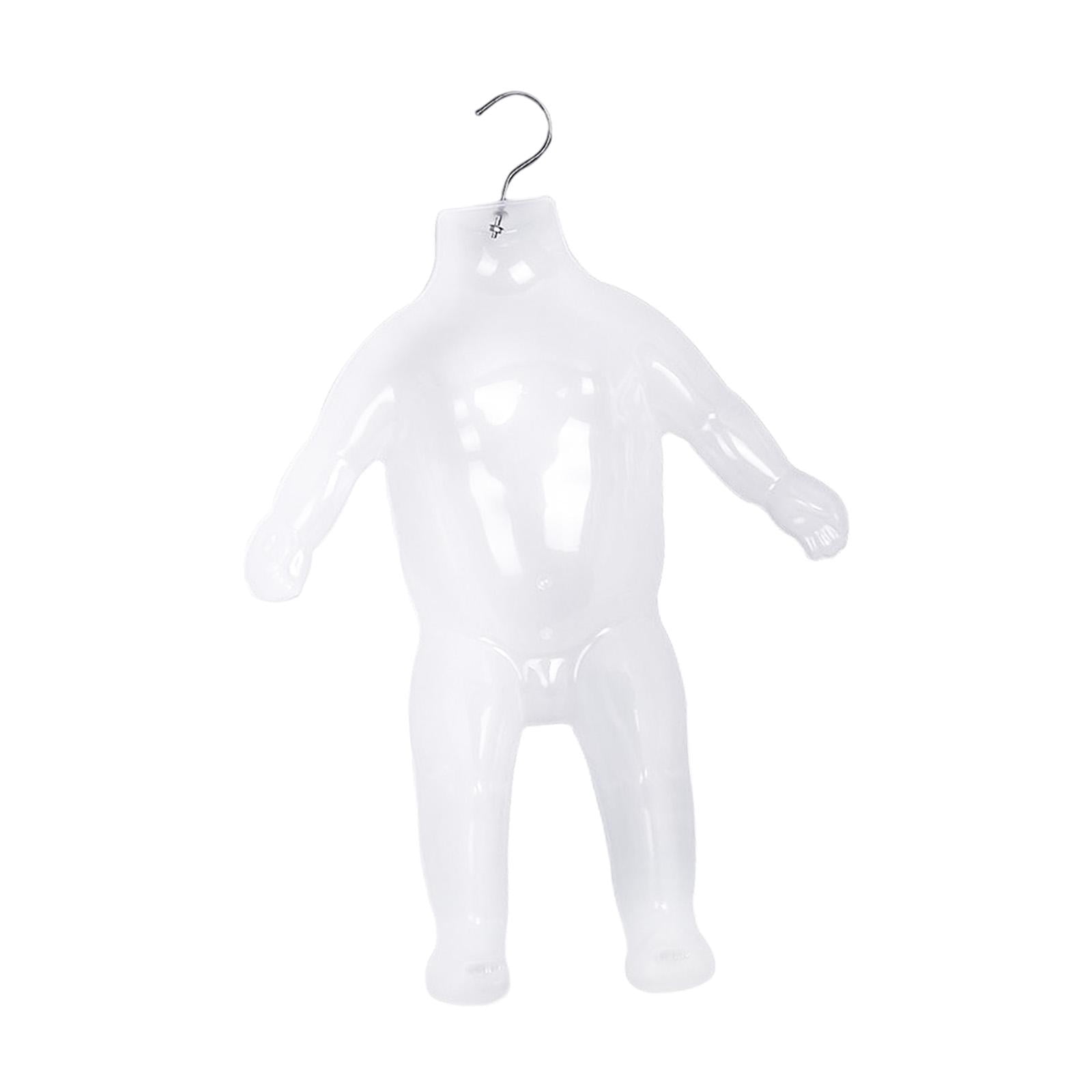 Kids Mannequin Dress Form, Hanging Body Form Hard Realistic with Hands and Feet Child Mannequin Torso, Child Mannequin for Home Window Shop Translucent