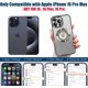 thumbnail image 2 of Funda magnética con purpurina para iPhone 16 Pro Max, compatible con MagSafe, protección completa, delgada, a prueba de golpes y arañazos, con protector de lente de cámara y red antipolvo para mujer, 2 of 7