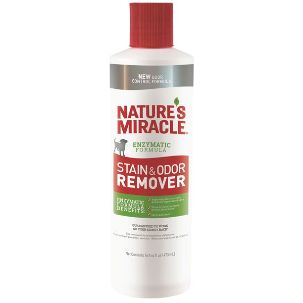 MIRACLE STAIN & ODOR REMOVER Liquid Enzymes Eliminate Most Stains Odors