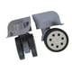 thumbnail image 3 of Ruedas de repuesto para equipaje A32, ruedas giratorias duraderas, silenciosas, con soporte de carga, para reparación de maletas de viaje, accesorios. Gris, 3 of 6