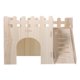thumbnail image 1 of 1 juego de casa de madera para hámster, refugio para mascotas pequeñas, cabaña de dos pisos con escalera para trepar., 1 of 7