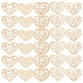 thumbnail image 5 of Ferencaa Heart Hollow Out Flower DIY Wood Slices 1.95”Cutouts Pendant Crafts for Wedding Party DIY Making Christmas 100pcs, 5 of 10