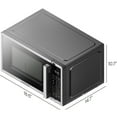 thumbnail image 7 of Chefman 0.9 Cu ft Countertop Microwave Oven, 900 Watts - Stainless Steel, 7 of 7