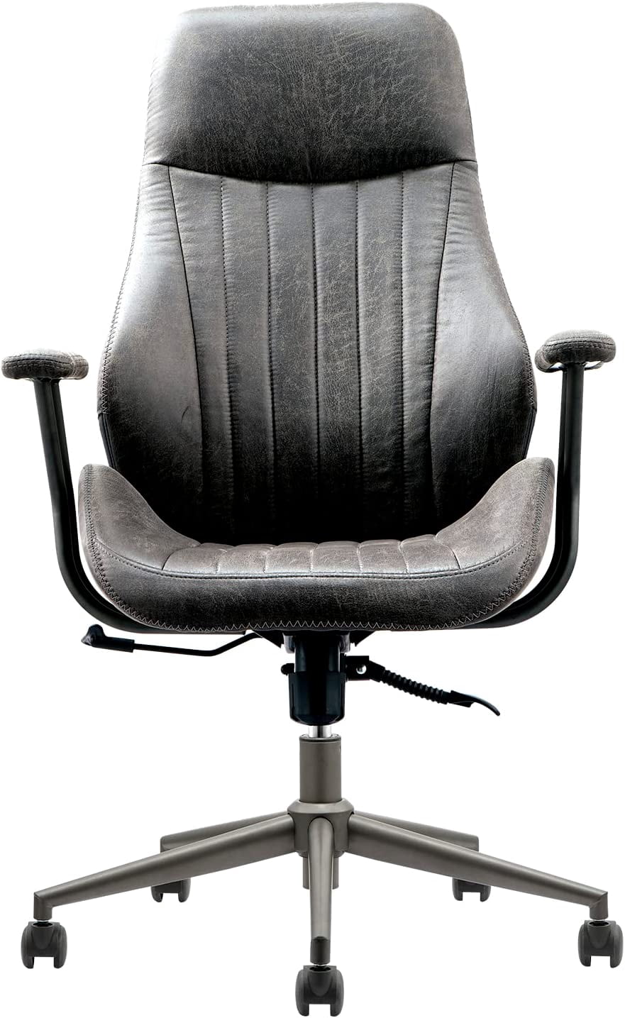 ovios Computer Office Chair Modern Ergonomic Desk Chair high Back Suede Fabric Desk Chair with 