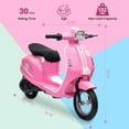 thumbnail image 4 of Roromall Kids Electric Moped Scooter, 24V 350W Ride on Motorcycle, Max Up to 14MPH, with Rear Brake, Twist Grip Throttle & LED Light, for Kids/Teens 8-12, 4 of 7