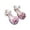 Pink, variant on ZACPNCV Girls Sandals Close Toe Cute Bow Princess Girls High Heels Sparkly Summer Dress Shoes Sandals for Toddler Black 3-6 Months