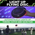 thumbnail image 3 of Toysery LED Light Up Fresbee - Glow in The Dark Fresbee for Kids and Adults, Flying Disc Adventure for Day and Night - Easy to Use Ideal for Camping Game (Red), 3 of 5