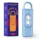 thumbnail image 1 of Alarma de defensa personal de 130dB, luz estroboscópica LED, alarma de alta decibelios anti violación, azul, 1 of 4