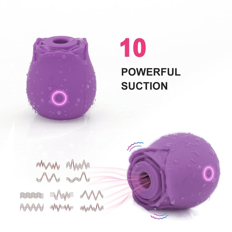 CKK Rose Toy Vibrator and Adult Sex Toys for Women Pleasure 10 Vibrating  (Purple)