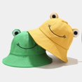 thumbnail image 2 of Sombrero De Pescador De Rana De Dibujos Animados, Sombrero De Cubo De Verano Para El Sol, Gorra De Pescador De Ala Ancha Para Adultos, Niños, Mujeres Y Hombres Noticed AP006172-12, 2 of 6