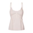 thumbnail image 5 of Women Floral/Plaid Print Cami Top Y2k Spaghetti Strap Lace Grunge Button Down Tie Back Tank Top, 5 of 6