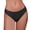 Black, variant on Yoga Thong Panties for Women - Mid Waist Ice Silk Seamless Briefs, Invisible No Show Base Layer for Gym Daily Wear