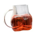 thumbnail image 3 of Vaso de cerveza resistente a roturas, regalo clásico para fiestas, bares y restaurantes. Mango transparente, 3 of 9