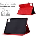 thumbnail image 4 of GSFY Case for 2024 iPad Air 11 Inch M2, PU Leather Slim Wallet Stand Protective Smart Shell Auto Sleep Wake for iPad Air 11 6th/ iPad Air 10.9 4th &5th/ iPad Pro 11 (2018-2022), Red Blocks, 4 of 8