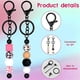 thumbnail image 4 of 60 Piece Beaded Key Chain Resealable Bags and Thank You Cards Set DIY Pendant Projects Craft Jewelry Thank You Cards A, 4 of 5