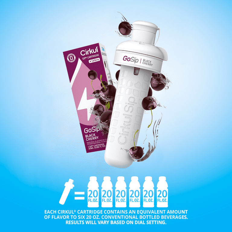 Cirkul GoSip Black Cherry Flavor Cartridge, Drink Mix, 1-Pack