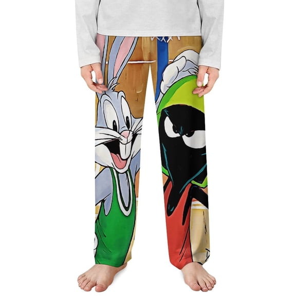 Looney Tunes Marvin The Martian Pajama Pants Long Sleep Pants Soft Elastic Waist PJ Bottoms Lounge Pants