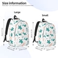 thumbnail image 4 of Daiia Turtles And Seahorses Vintage Canvas Backpack for Men and Women ,Hiking Backpack,Travel Laptop Bag for School,Large Capacity Backpack, 4 of 8