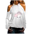 thumbnail image 2 of CEHVOM Mode Femme Décontractée Manches Longues Imprimé Saint-Valentin Col Rond Haut/chemise Liquidation, 2 of 4