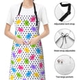thumbnail image 6 of Lsque Bear And Polka Dot Waterproof Apron Chef Aprons for Men Heavy Duty Chemical Work Apron Extra Long Grilling Aprons with Adjustable Bib Apron, 6 of 9