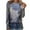 Navy, variant on Teissuly Women's Ladies Round Neck Loose Tops Casual Print T-Shirts Long Sleeve Blouse