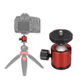 thumbnail image 4 of Adaptateur de Tête de Trépied Réglage d'Angle Vis 1/4 Po pour Appareil Photo Reflex Support de Micro Rouge, 4 of 9