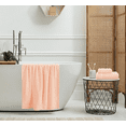 thumbnail image 3 of MALLONI HOME Ultra Soft 3 Pack Cotton Towel Set, Contains a Bath Towel 28x55 inch, a Hand Towel 16x24 inch & a Wash Coth 12x12 inch, Ideal Everyday use, Compact & Lightweight - Peach, 3 of 5
