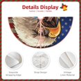 thumbnail image 3 of Sikiie Eagle With USA Flags Nativity Christmas Tree Skirt, Jesus Christian Winter Holiday Tree Mat Decoration(30-48IN)30", 3 of 6