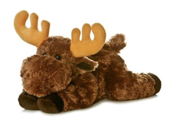 Xlarge Super Soft Sitting Brown Moose Plush Toy 15 inches New. 