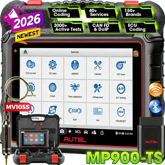 Autel Scanner MaxiPro MP900-TS, New Android 11 Scan Tool, TPMS Scan Tool, Bi-Directional Scanner with 40 Services