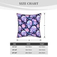 thumbnail image 2 of KLL crystal Skull flower Decorative Throw Pillow Covers Velvet Soft for Couch Sofa Bedroom Living Room Outdoor (No pillow core)- 18"x18", 2 of 5