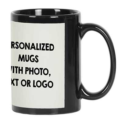Printtoo PersonalizedPhotoCollage CoffeeMugCustom Picture Ceramic CupDishwasher & Microwave Safe- 11 Oz -Black
