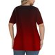 thumbnail image 4 of mfyjkho Tops De Gimnasio Para Mujer, Blusas De Verano Con Cuello En V Y Manga Corta Para Mujer, Tallas Grandes, Estampadas Tops De Tallas Grandes Xxxxxl, 4 of 6