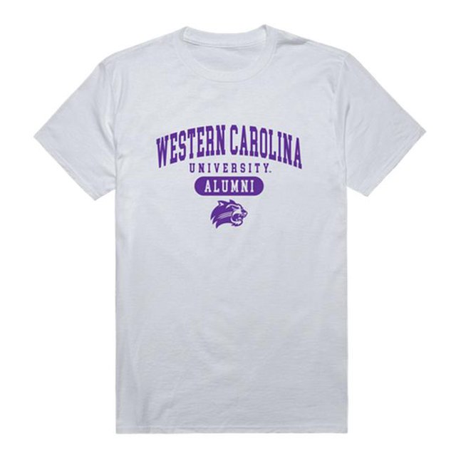 W Republic 559-156-WHT-03 Men Western Carolina Catamounts Alumni T-Shirt, White - Large