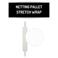 thumbnail image 7 of MMBM Netting Hand Stretch Wrap with Handle 20" x 1000' 8 Rolls Clear Plastic Film for Airflow Frozen Foods and Plants, 7 of 7