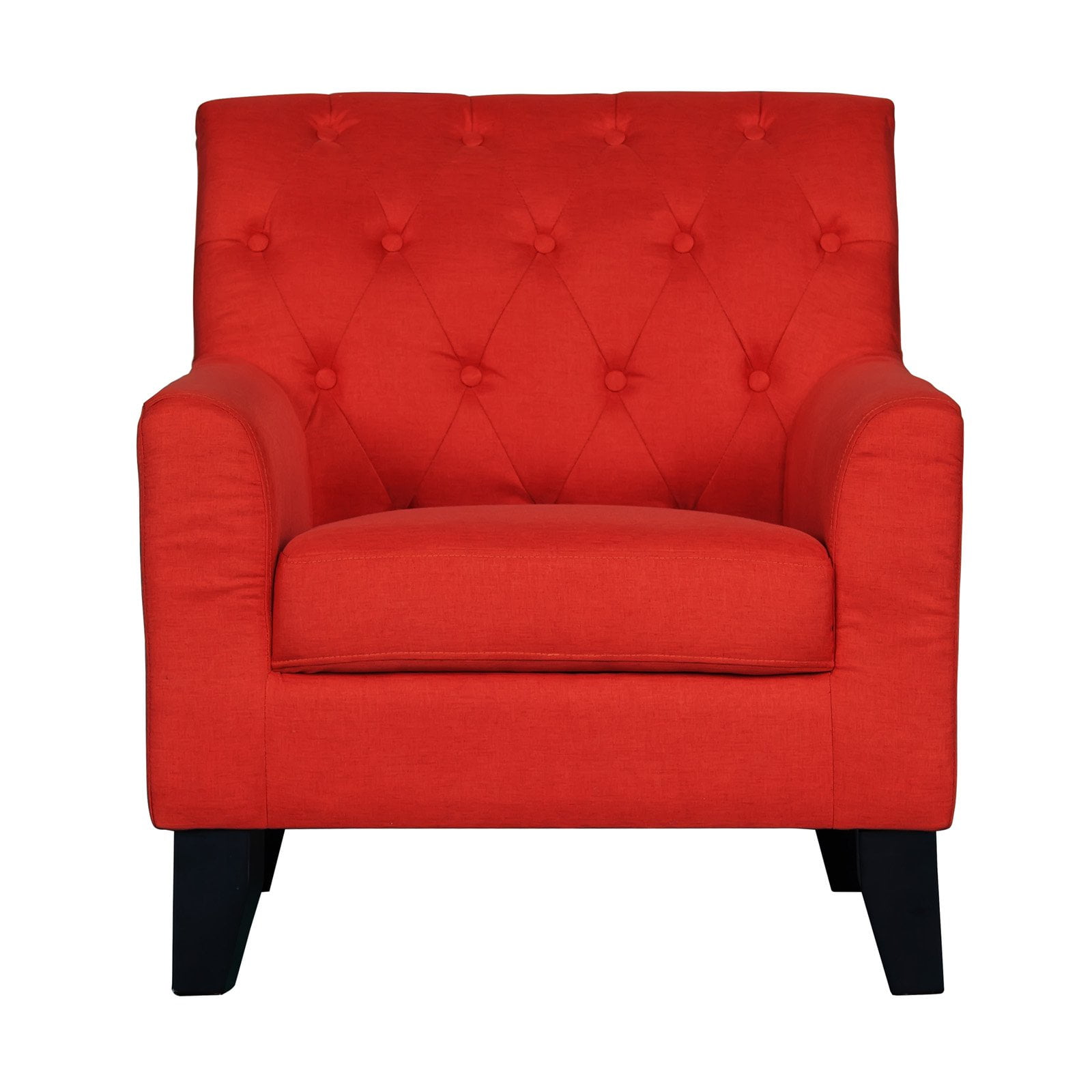Incadozo Transitional ButtonTufted Back Accent Chair