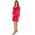 thumbnail image 4 of Maternity Long Sleeve Knee Length Skater Dress, 4 of 5