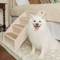 PetSafe CozyUp Folding Pet Step, Lightweight and Easy to Carry, No-Slip Access, 25 in, Tan