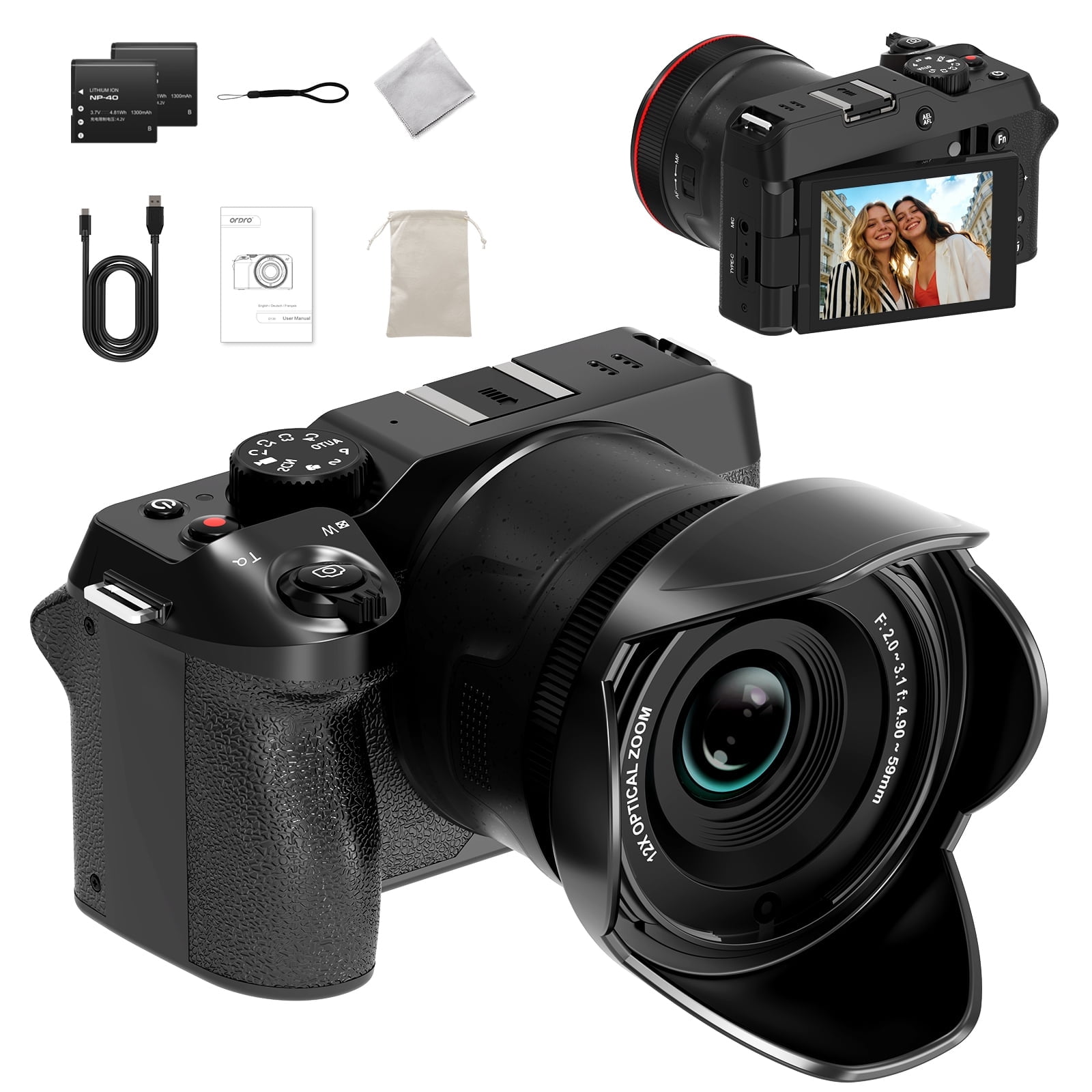 Samvix UCamera Zoom-5 Kosher Digital Camera with 4K Video and 10x