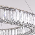 thumbnail image 3 of HOOMEDELIER 2 Rings Modern Crystal Chandelier Lighting Led Gold Pendant Lamp Fixture with 3 Adjustable Color Temperature, 3 of 12